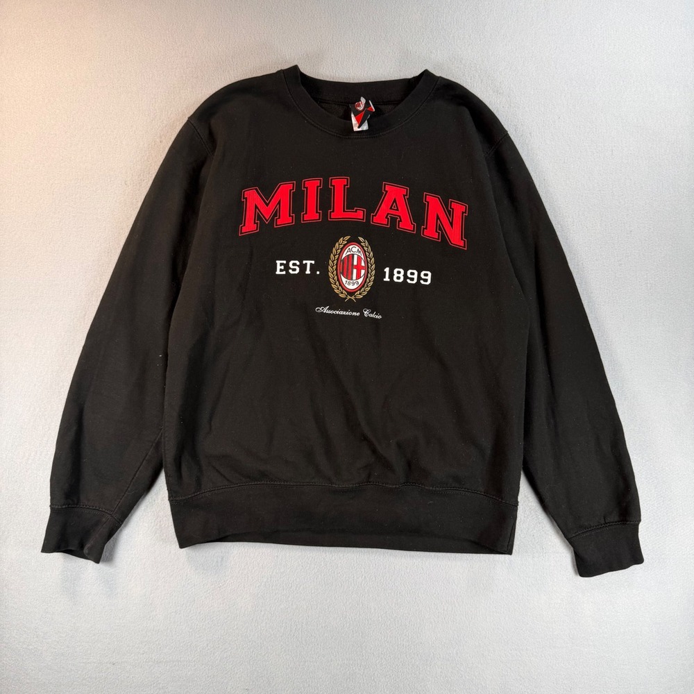 Vintage AC Milan Official Product Sweatshirt Mens Crewneck Soccer 1899 Large